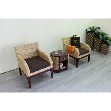 Extremely Attractive Style Water Hyacinth Sofa Set for Indoor Living Set